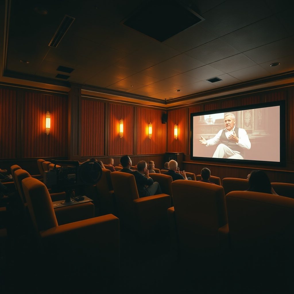 A captivating film scene